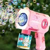 Sable Player Water Fun Childrens Automatic Light Bubble Machine Electric Bubble Gun Bath Bath Bath Toy Outdoor Games Kids Soap Bubble Maker Toys Summer L47