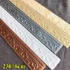 3D wall sticker embossed table cabinet selfadhesive foam baseboard waist line floor corner board waterproof5628135
