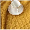 Couvertures en tricot de voyage en tricot couverture de lit jaune beige gris banc de lit de café super doux couvercle de canapé cool 130x150cm