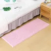 Tapetes de tapete de banheiro de tamanho longo do banheiro chenille tapetes não deslizantes para banheira