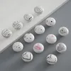 Children's Room Drawer Handle Ceramic Pull Animal Heart Print Cabinet Door Wardrobe Bookcase Knob for Furniture