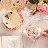 TEAWARE SET Luxury Tea Set Flower Shadow Series Bone China Petal Line Mother Pot Teapot Present Box High-klass porslin