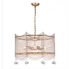 Kronleuchter Kristallperlen Kronleuchter Gold Beleuchtung für Wohnzimmer Schlafzimmer Restaurant Italienisch Vintage Luxus hängen