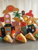 Dzieci musujące orienta klejnoty drewniane zabawki kroku gableje u układania wizaż