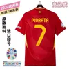 Jersey espanhola 2024 Equipe nacional fora casa adulto infantil camisa de futebol de mangas curtas Jersey Gavi Edition Team Jersey