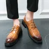 Casual schoenen merk hoogwaardige heren luxe lederen mannen loafers mode informele jurk heren zakelijk feest veter omhoog