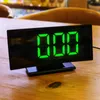 Horloge numérique de bureau LED Clock de table de table électronique ALARME POUR CHAMBRE COURT CURVE COURT LETTRE SMART AVEC FONCTION SNOOZE