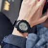 Relógios digitais à prova d'água Sande relógios para homens de moda ao ar livre cronógrafo homem relógio de pulso machado