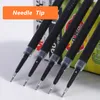 20 PCS MG THIN TIP GEL PEN REFILLSEEDLE TIP REFILL INK LOTRACTABLERLER BALL PENS SCHOOL OFFICESERY用