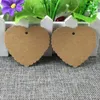 Party Decoration 600st/Lot 6x6.5cm 3 Colors Wave Heart Kraft Paper Gift Hang Taggar Bokmärke Wedding Christmas Scallop Label Blank Bagage