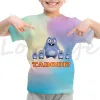 Kids Sunlight Grizzly Bear T-shirts Toddler Summer Summer à manches courtes Grizzy et The Lemming Print T-shirt Boys Girls Tee Tops