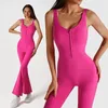 Active Set Women's Sexy Seamless Slim Yoga Suit Set Naken och tätt montering av en stycke Casual Speaker Dance Fitness Sports Jumpsuit