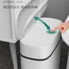 Afvalbakken 14l PUSH-TYPE PRUSH TYPE CAN BADKAMMA TRASH CAN HUISHOUDING WATERDE DRUIDE AP Cleanin Storae Box Keuken Trash Can Paper Basket L49