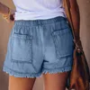 Женские шорты по талии женщин летние джинсы брюки сексуальные высокие лунки тонкие каблуки для