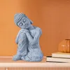 Figurines décoratives Sleeping Sleeping Bouddha Statue Sculpture Feng Shui Ornement Figurine pour salon Desktop Home Decor