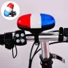 Bicycle Light LED 4 Tone Bicycle Bell Lamp Call Police Light Electronic Loud Horn MTB Bike Rear Taillight Cycling Accessories