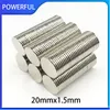 5~100PCS 20x1 20x1.5 20x2 20x3 20x4mm Magnet Powerful Magnetic Small Round Rare Earth Magnets Search Magnets