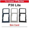 1Pcs For Huawei P30 Lite P30Lite SIM Card Tray Slot Holder Replacement Parts Blue Black