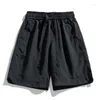 Men's Shorts Clothing 2024 Summer Simple Casual Loose Straight Short Pants Male Japanese Style Streetwear Solid Breathable Beach