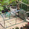 1,2 m Mini Greenhouse Tragbarer Sämlings Gartentunnel mit Türen Plastikabdeckung für Outdoor