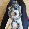 Abbigliamento per cani forniture per animali domestici Autunno e peli invernali Accessori del metodo del cappello tessuto intrecciato calda per panton