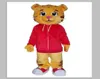 Professionell hergestelltes Daniel Tiger Maskottchen Kostüm für Erwachsene Tier großer rotes Halloween Karnevalparty6491502