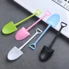 Disposable Flatware 100Pcs Dessert Spoons Shovel Plastic Stick Cake Scoop Cutlery Cute Ice Cream Spoon Party Home Tableware Decor