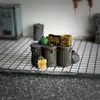 1:64 Scale Trash Can Booth Street Scene Scene Scene Mini Doll Creative Toy Figure Sand Sand Table Scene Matching Matching