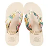 Dames zomermode eva slipper bohemian satijnen lint vrouwelijk flip flop 2023 bronzing strand eenvoudige vrijetijdsvrouwen dames schoenen 240407