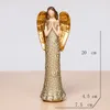 Dekorative Figuren Nordic Light Luxus Gold Angel Statue Showcase Windows Home Entry Innenhof Desktop Harz basteln kleine Dekorationen