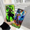 Custodia per telefono shock per Apple iPhone 14 11 13 12 Pro Max 7 8 6 6S 14 Plus XR XS MAX SE Soft Fundas Saiyan Brolis Anime