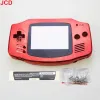 JCD Electroplating per Gameboy Advance Game Console Nuove set di conchiglie per alloggi per copertina della custodia con shell GBA con lente a schermo e vite