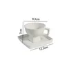Koppar tefat europeiska keramiska mugg moderna enkelt kontor skrivbord kaffesats uppsättning eftermiddag te ren vit mjölk kreativ hem dekoration