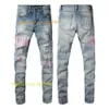 Amirir Jeans Designer Jeans Fashion Trouser Brand Purple Jeans Mens jeans gescheurd Biker Slim rechte broek Designer Stack Amirir Trouser