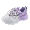 Sneakers Girls Shoes Summer Dad Mesh Breattable New Childrens Casual Sports för våren och hösten 2023 Äldre barn H240411