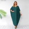 Basic Casual Kleider Plus Size Kleider Applique Joch Allover Gold Print Kleider Party Kleid Muslimische Frauen Abaya Gebet Batwing Hülle Robe L49