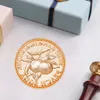 3D Embossed Wax Seal Stamp Head 25-30mm Brass Fire Paint Seal Head Retro DIY Craft Decorative Tool for Wedding Invitation