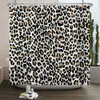 Style nordique Sexy Leopard Print Curtain de douche de salle de bain Tissure polyester imperméable moderne rideaux de douche décor de bain avec crochets