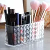 Förvaringslådor 2024 Fack Makeup Organiser Akrylborstehållare Kosmetisk läppstift blyertsbehållare klar