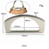 1PC D Shape Metal Frame Handles For Purse Handbags Shoulder Portable Bag Strap Tote Bags Handcrafted Replacement Accessories