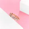 Designer Charme New Circle Nest Stone Ring Luxus Zirkon Paar handgefertigt für Frauen