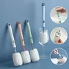 Bouteille de nettoyage Brosse douce Sponge Cup de longue poignée détachable Wineclass Milk Milk Botte