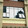 Autocollants de fenêtre 500 cm de long film d'isolation en argent réfléchissant le miroir à sens unique pour les décalcomanies du bureau à domicile