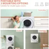 Machine Euhomy 110V Portable Clothes Dryer 850W Compact Laundry Dryers 1.5 cu.ft Front Load Stainless Steel Electric Dryers Machine