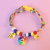 Colliers de chien en collier tissé polyester anti-consommation multi-couleurs réglables en usure avec accessoires de chat bell pour animaux de compagnie