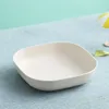 Plates Sauce Dish Wheat Straw Fruit Tray Little Tableware Garbage Storage Placement Sushi Plate Cake Stand Square Side