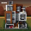 Creative MOC Modern Villa City Street View Blodds Blocks Модульный экспертный архитектурный кирпичный подарки для детей подарок для детей