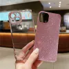 Étui de téléphone de paillettes de luxe pour iPhone 15 14 13 11 Pro X XS MAX 12 MINI SOft Soft Shockproof Bling Cover sur iphoen 7 8 Plus