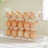 Cosmetic Bags 30 Grids Egg Storage Box Chicken Container Transparent Household Holder Home For Refrigerator