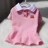 Robes d'été du printemps pour petits chiens vêtements de chiot mignon polo étudiant jupe chat jupe princesse chien vestido perro 240328